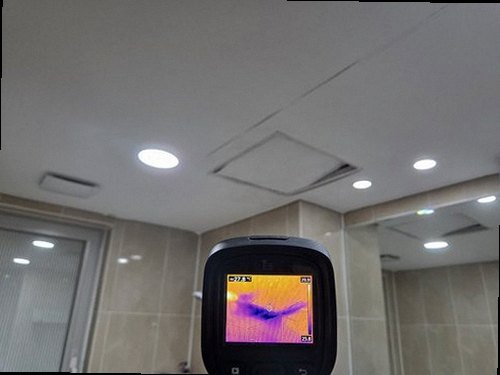 동안구 누수탐지 배관 압력 검사와 누수 위치를 표시한 점검 현장