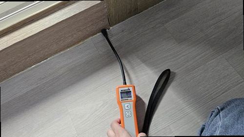 광명 누수탐지 실내 누수 피해 위치와 배관 흐름을 비교한 개념도