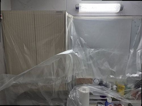 이천 누수탐지 욕실 유가 주변 방수 상태와 바닥 점검 모습