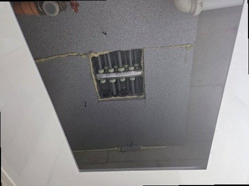 강남구 누수탐지 배관 압력 검사와 누수 보수 후 마감 점검 모습